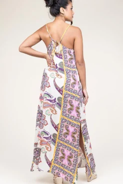 Maxi Dress With Paisley Print Kaylee | Multi... | Lollys Laundry | Little Soho