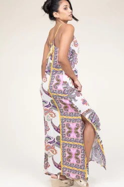 Maxi Dress With Paisley Print Kaylee | Multi... | Lollys Laundry | Little Soho