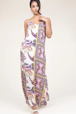 Maxi Dress With Paisley Print Kaylee | Multi... | Lollys Laundry | Little Soho