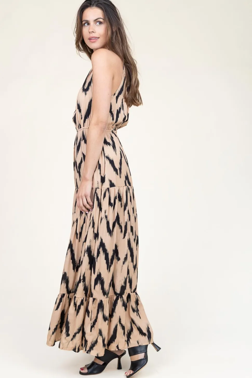 Maxi Dress With Print Charissa | Natural... | Aaiko | Little Soho