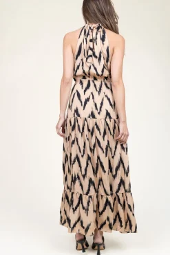 Maxi Dress With Print Charissa | Natural... | Aaiko | Little Soho