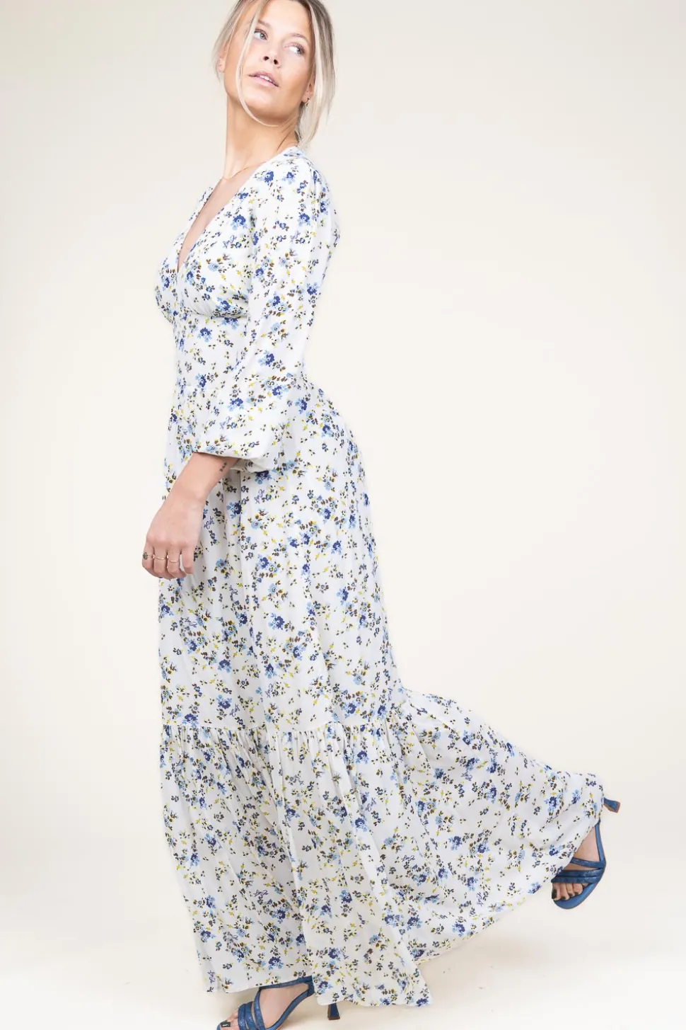 Maxi Dress With Print Marausa | Natural... | Liu Jo | Little Soho