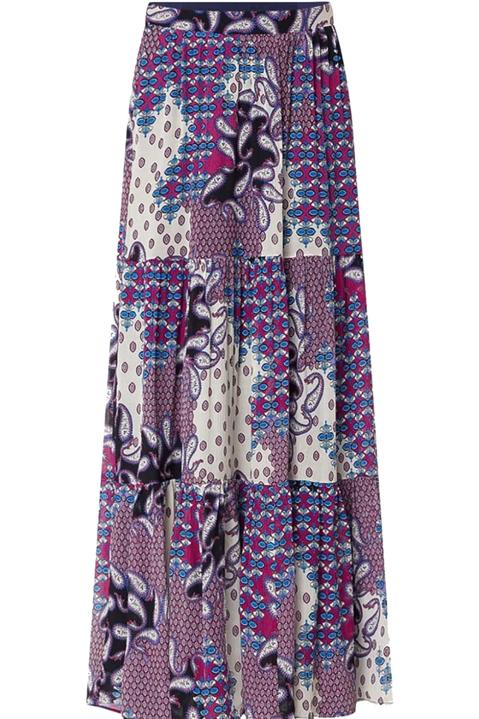 Maxi Skirt With Print Brooke | Purple... | Ba&Sh | Little Soho