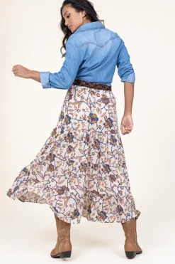 Maxi Skirt With Print Marla | Natural... | Stella Forest | Little Soho