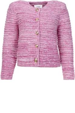 Melange Tricot Cardigan Guspa | Pink... | Ba&Sh | Little Soho