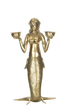 Mermaid Candle Holder | Gold... | Little Soho Living | Little Soho