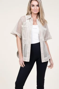 Mesh Blouse Nina | Natural... | Copenhagen Muse | Little Soho