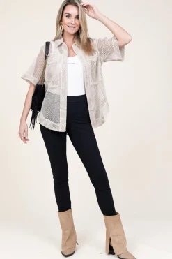 Mesh Blouse Nina | Natural... | Copenhagen Muse | Little Soho