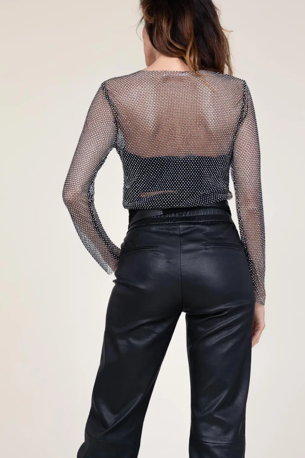 Mesh Top With Sequins Krystal | Black... | Co'Couture | Little Soho