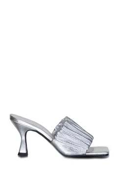 Metallic Heels Ambia | Silver... | Ibana | Little Soho