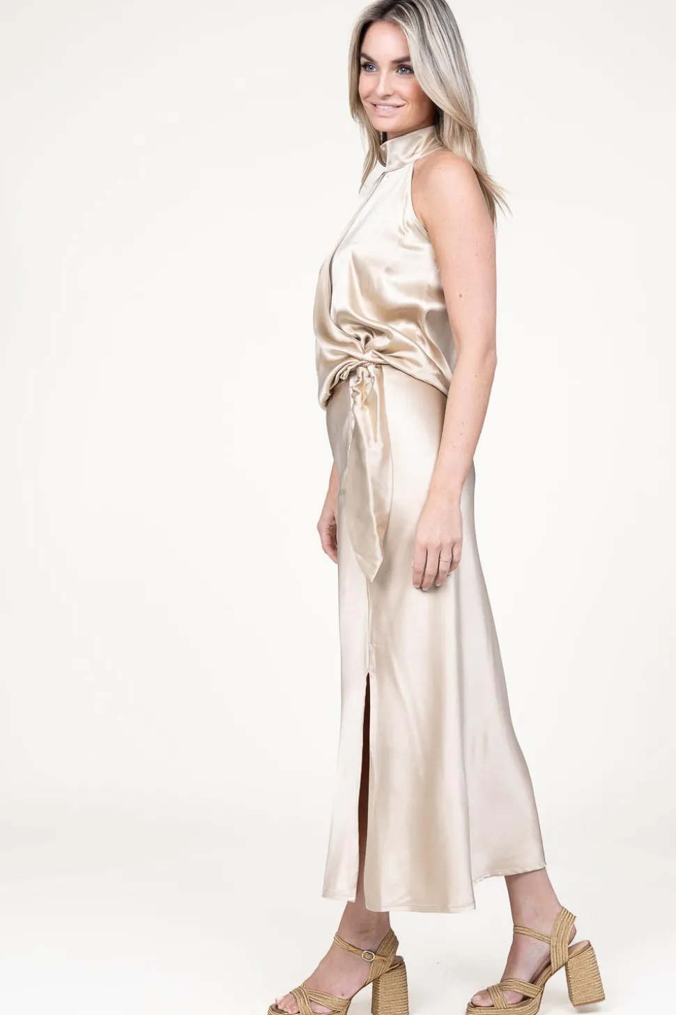 Metallic Leather Sandals Valle | Gold... | Castaner | Little Soho
