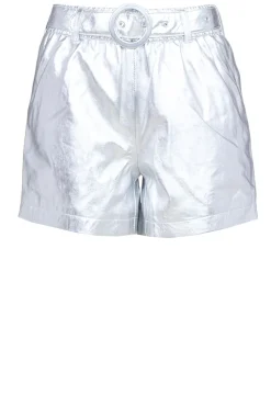 Metallic Leather Short Trinity | Silver... | Est'Seven | Little Soho
