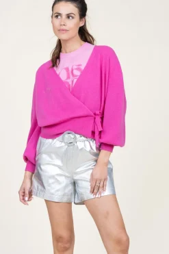 Metallic Leather Short Trinity | Silver... | Est'Seven | Little Soho