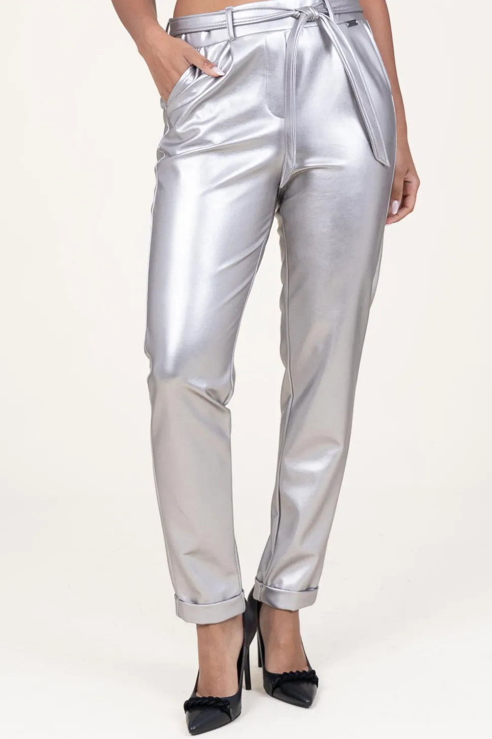 Metallic Pants Fantasy | Silver... | D-Etoiles Casiope | Little Soho