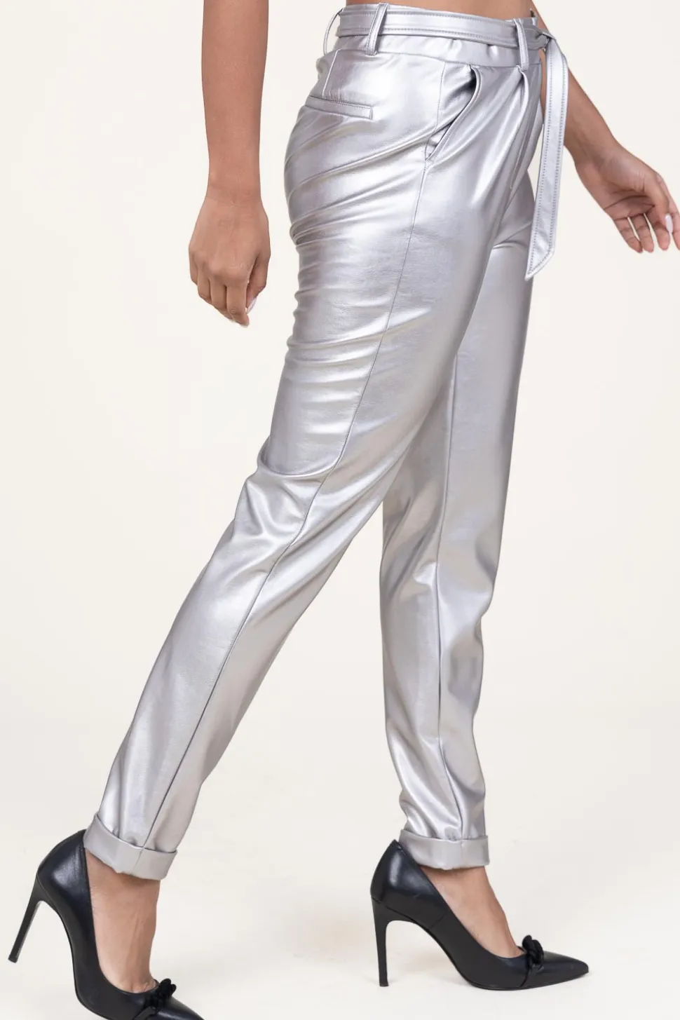 Metallic Pants Fantasy | Silver... | D-Etoiles Casiope | Little Soho