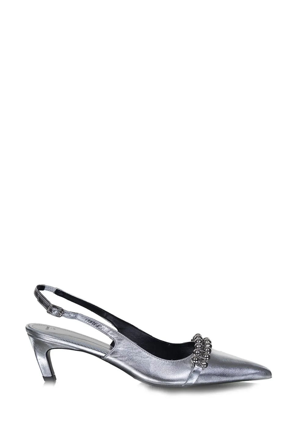 Metallic Slingbacks Yumi | Silver... | Dante 6 | Little Soho