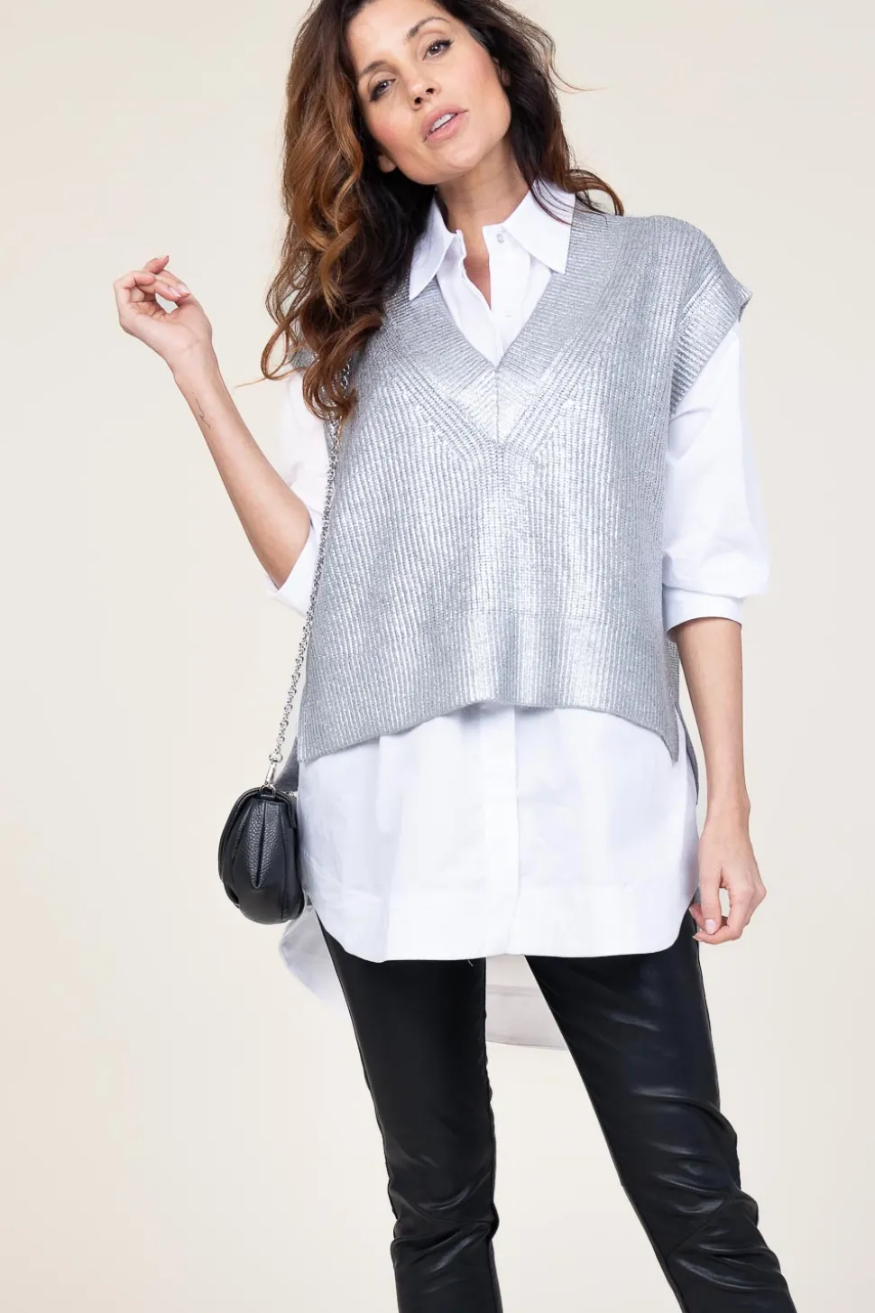 Metallic Spencer Row | Silver... | Co'Couture | Little Soho