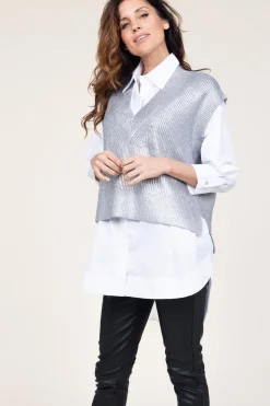Metallic Spencer Row | Silver... | Co'Couture | Little Soho