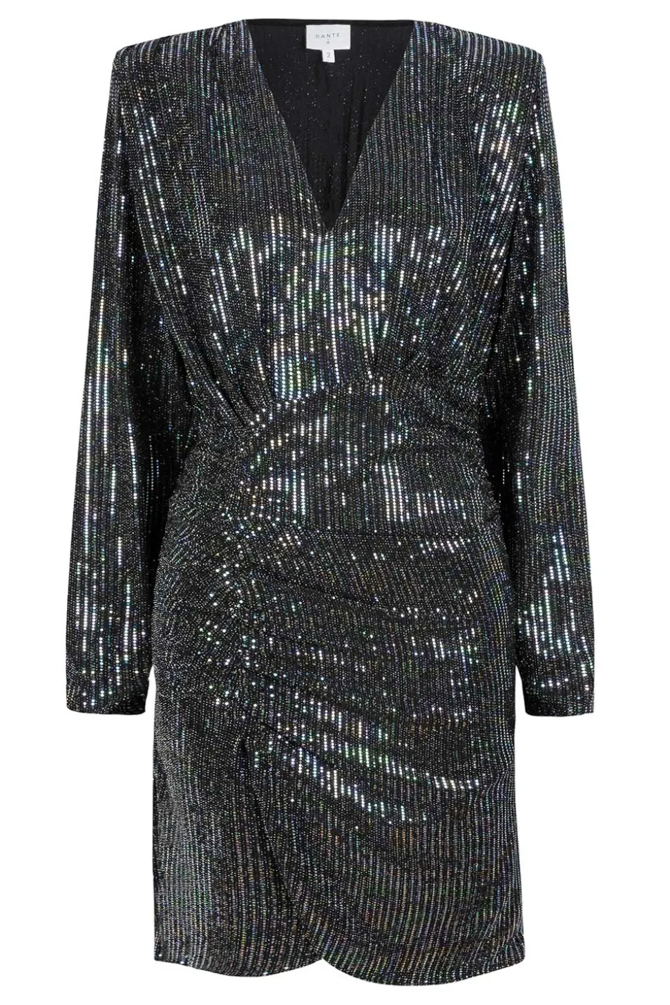 Metallic Stretch Dress Arcy | Black... | Dante 6 | Little Soho