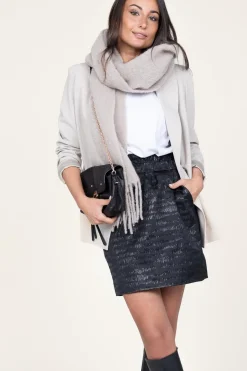 Metallic Striped Skirt Fleur | Black... | Co'Couture | Little Soho