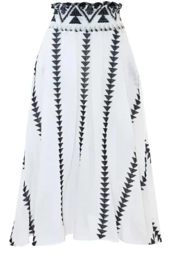 Midi Skirt Met Print Bonosa | Black & White... | Kocca | Little Soho