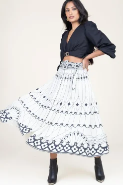 Midi Skirt Paula | Natural... | Scarlett Poppies | Little Soho