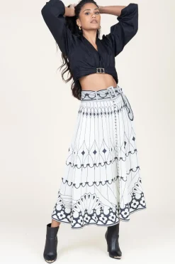 Midi Skirt Paula | Natural... | Scarlett Poppies | Little Soho