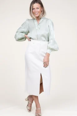 Midi Skirt Salana | White... | Aaiko | Little Soho