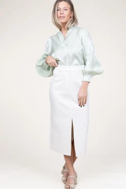 Midi Skirt Salana | White... | Aaiko | Little Soho