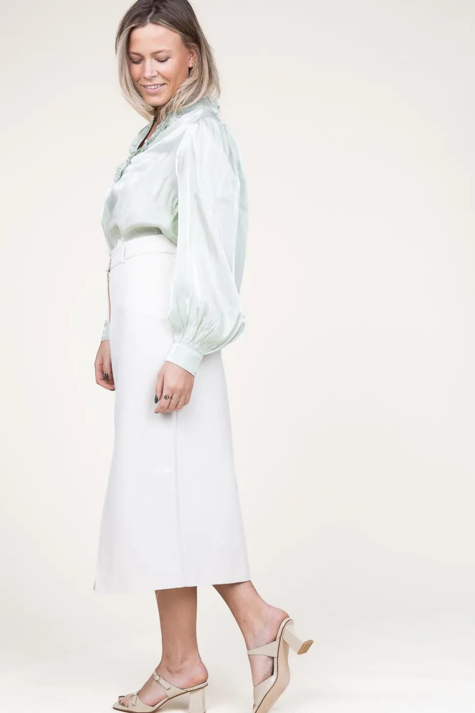 Midi Skirt Salana | White... | Aaiko | Little Soho