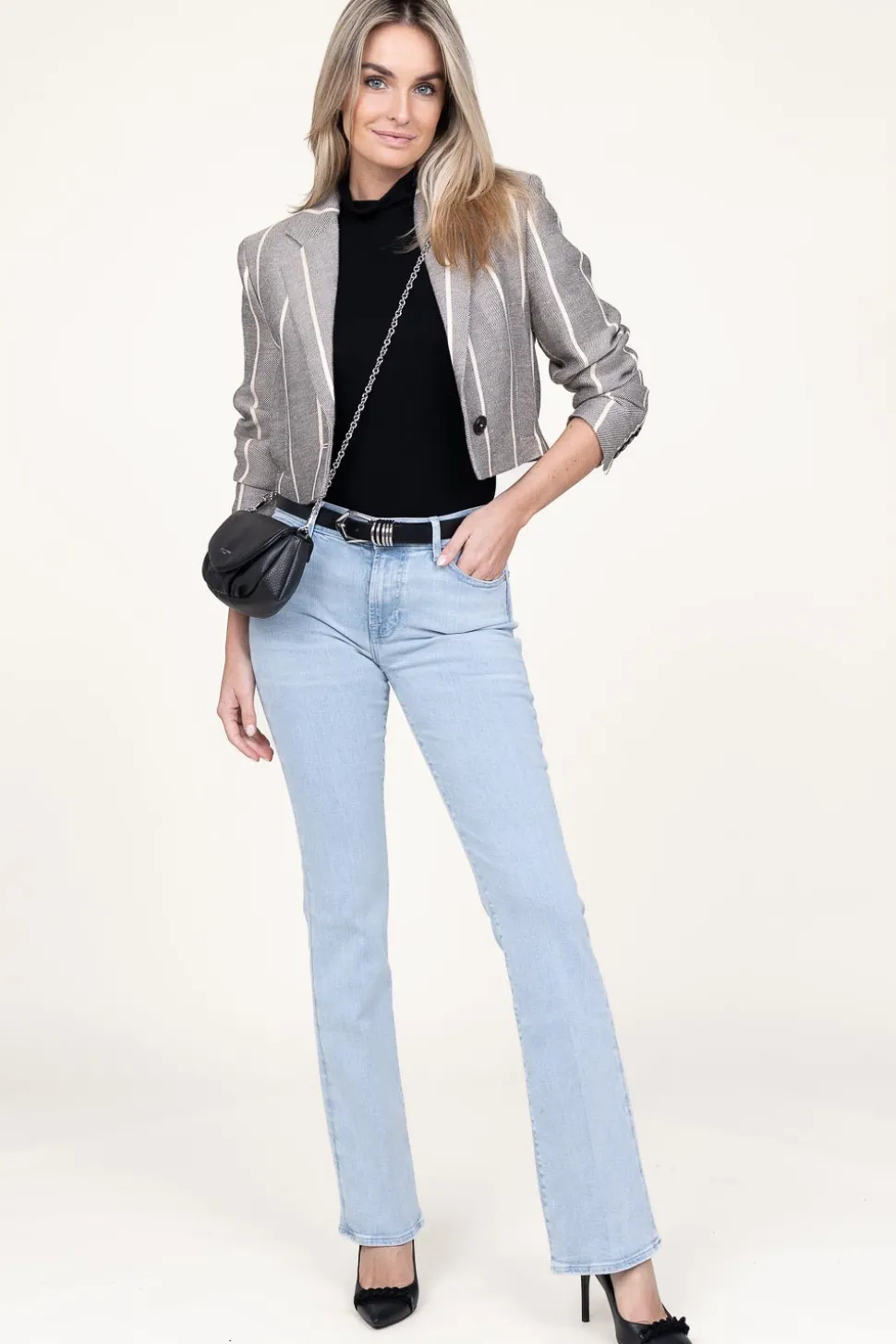 Mid Waist Bootcut Jeans Arise | Blue... | 7 For All Mankind | Little Soho