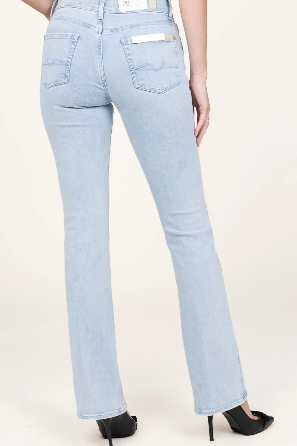 Mid Waist Bootcut Jeans Arise | Blue... | 7 For All Mankind | Little Soho