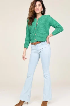 Mid Waist Flared Jeans Raval L32 | Blue... | Lois Jeans | Little Soho