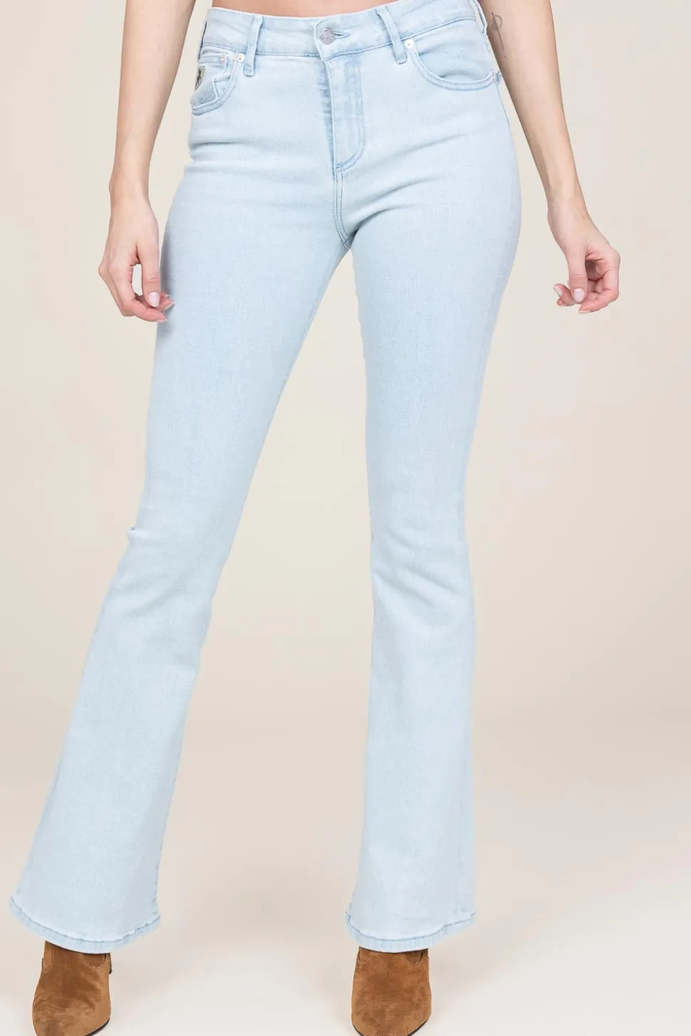 Mid Waist Flared Jeans Raval L32 | Blue... | Lois Jeans | Little Soho