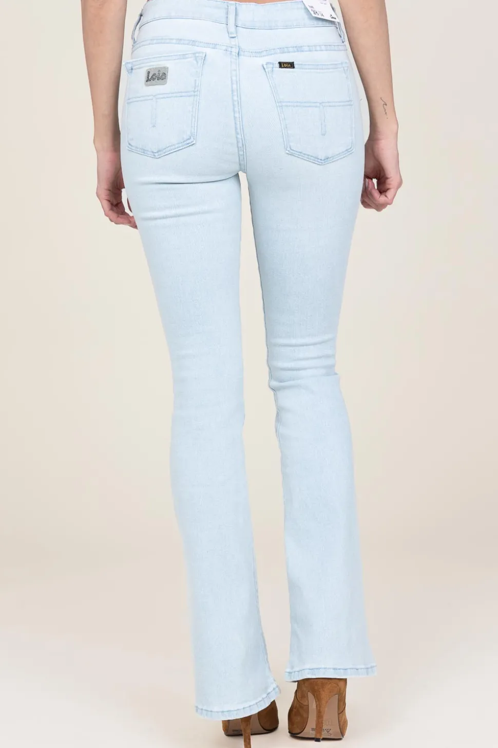 Mid Waist Flared Jeans Raval L32 | Blue... | Lois Jeans | Little Soho