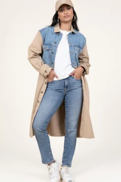 Mid Waist Skinny Jeans Roxanne | Blue... | 7 For All Mankind | Little Soho