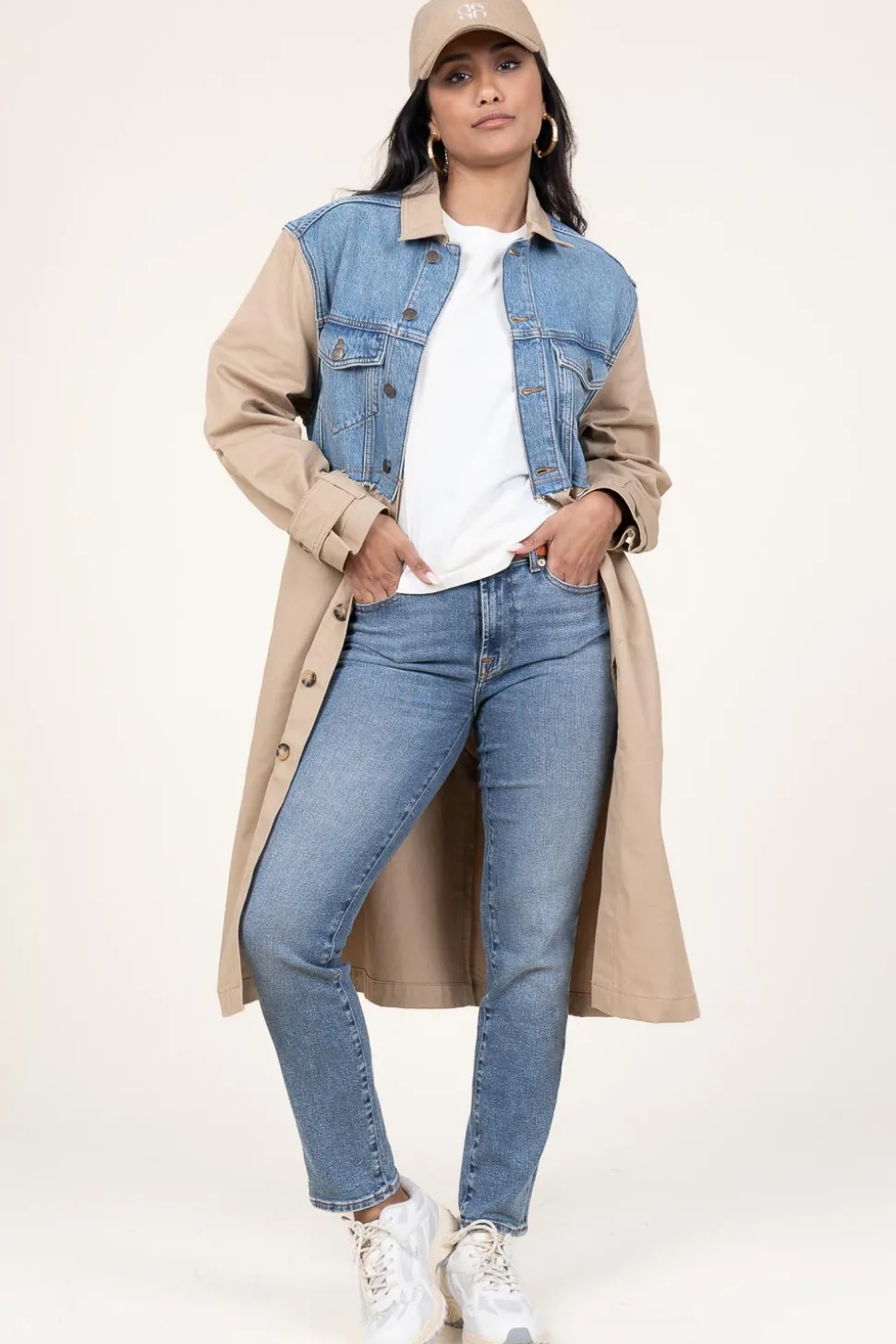 Mid Waist Skinny Jeans Roxanne | Blue... | 7 For All Mankind | Little Soho
