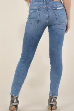 Mid Waist Skinny Jeans Roxanne | Blue... | 7 For All Mankind | Little Soho