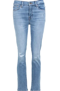 Mid Waist Skinny Jeans Roxanne | Blue... | 7 For All Mankind | Little Soho