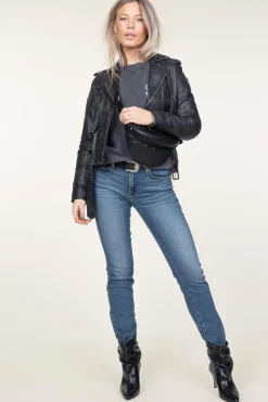 Mid-Waist Straight Jeans Roxanne | Blue... | 7 For All Mankind | Little Soho