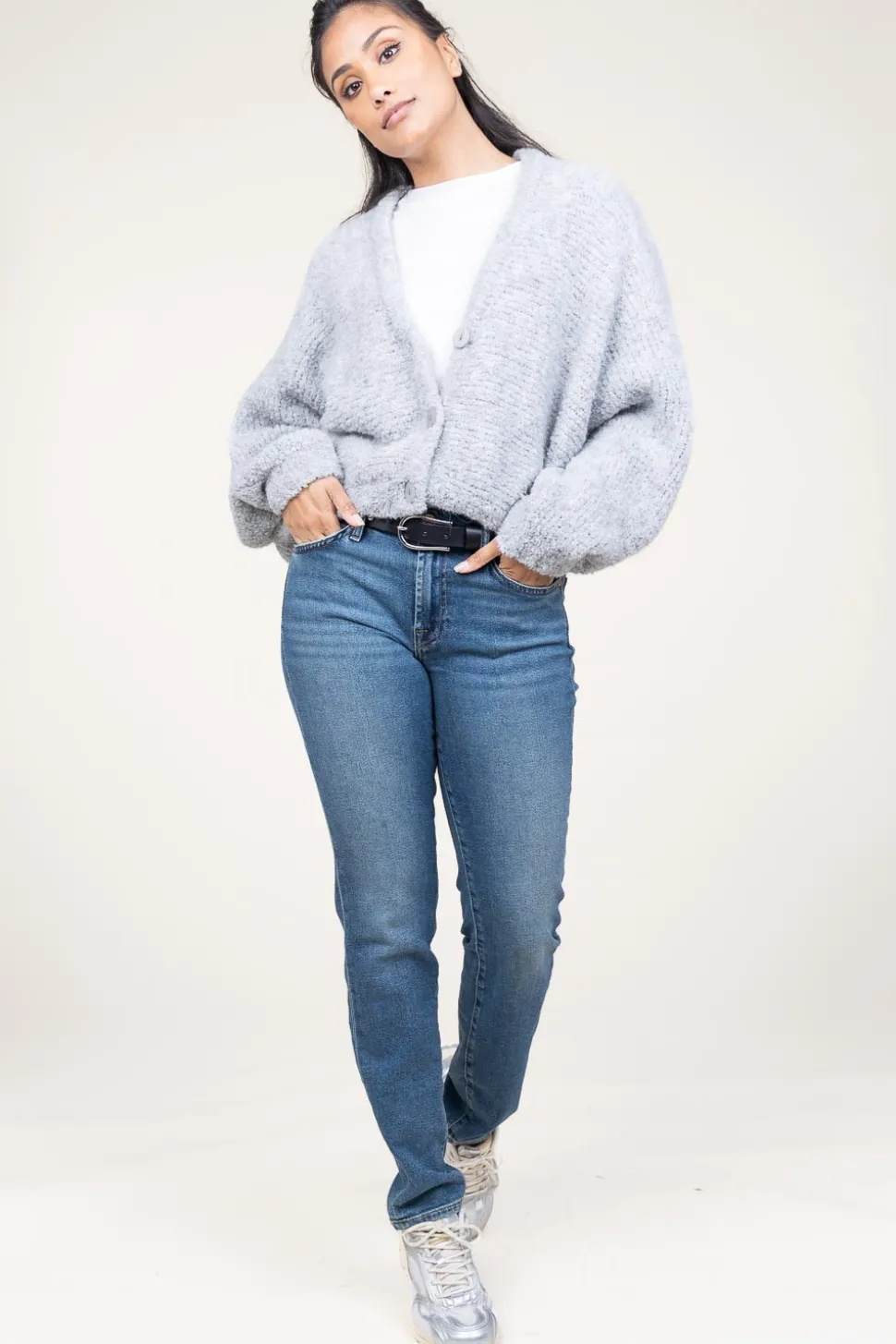 Mid-Waist Straight Jeans Roxanne | Blue... | 7 For All Mankind | Little Soho