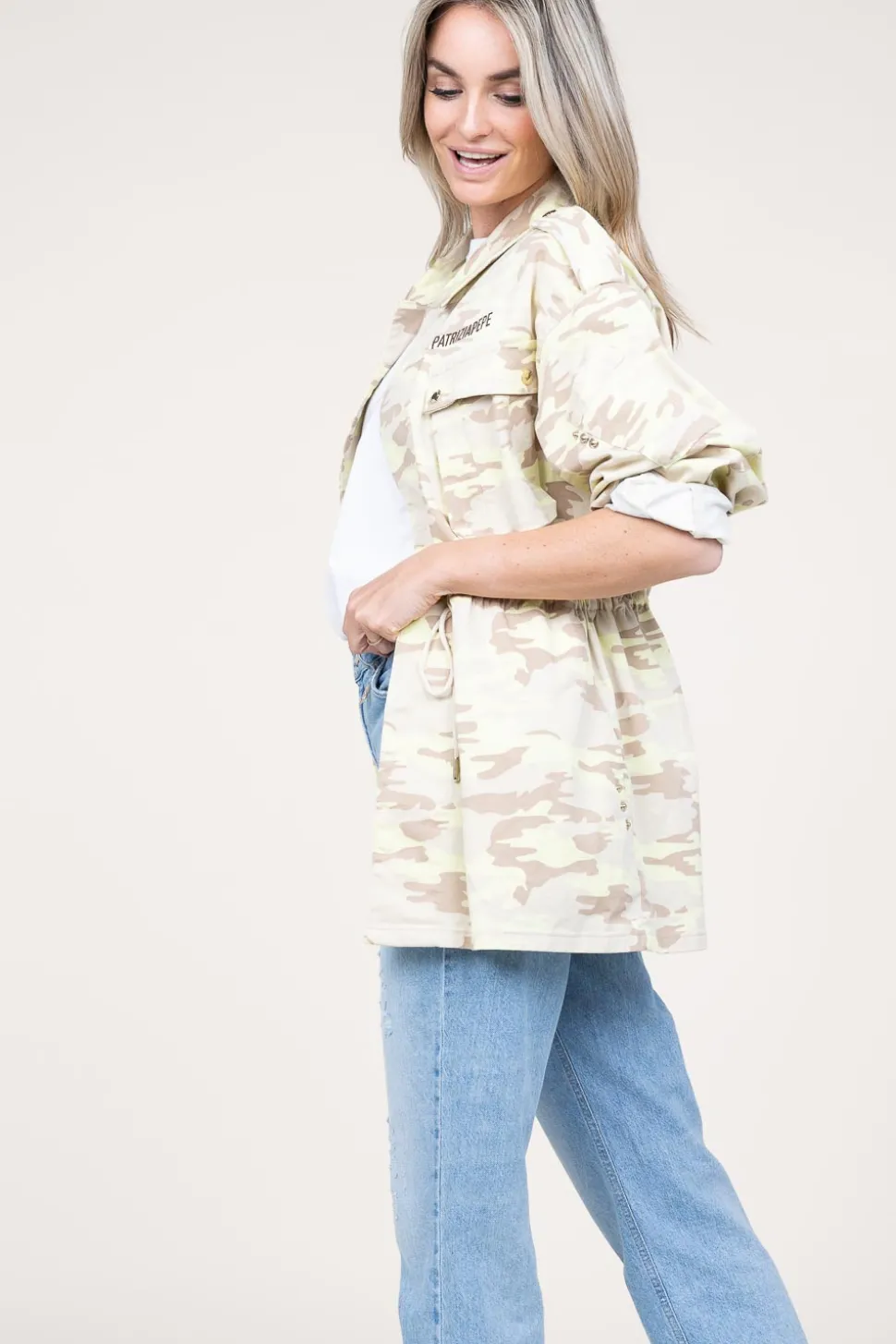 Military Jacket Jill | Green... | Patrizia Pepe | Little Soho