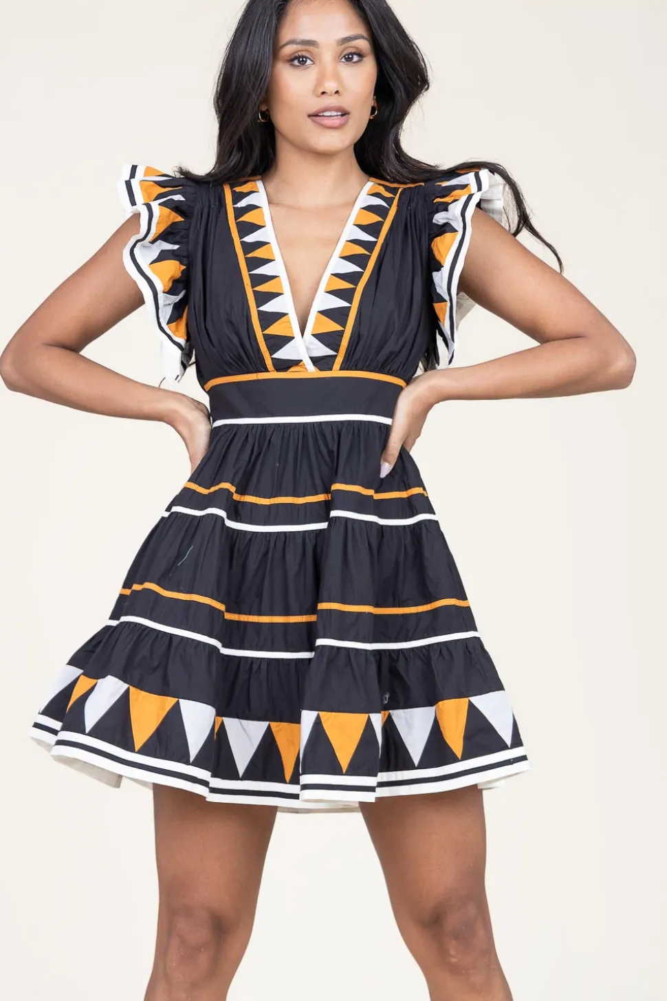 Mini Dress Tricolore | Black... | Scarlett Poppies | Little Soho