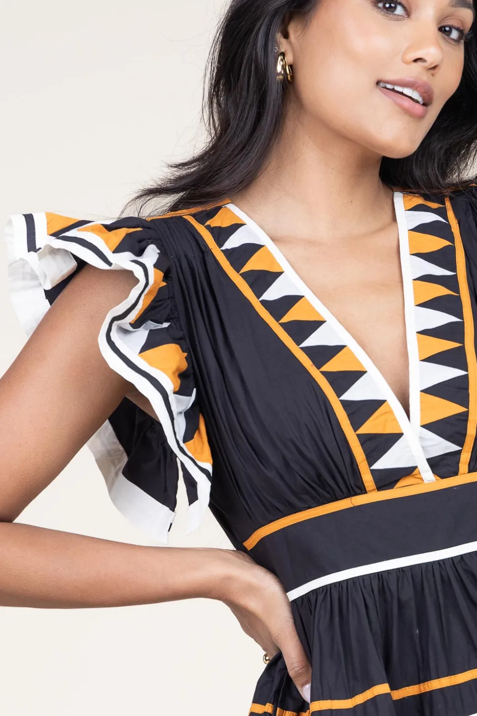 Mini Dress Tricolore | Black... | Scarlett Poppies | Little Soho