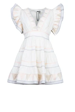Mini Dress Tricolore | Natural... | Scarlett Poppies | Little Soho