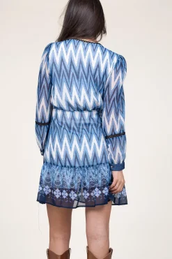 Mini Dress With Ethnic Print Sunshine | Blue... | Liu Jo | Little Soho