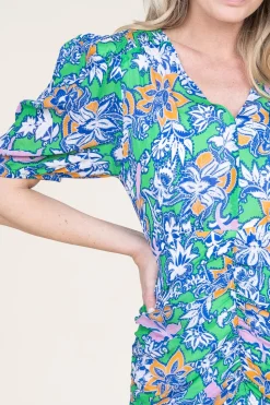 Mini Dress With Print Clarine | Blue... | Suncoo | Little Soho