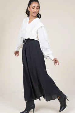 Modal Blend Maxi Skirt Reverie | Black... | Dante 6 | Little Soho