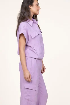 Modal Blouse Fontaine | Purple... | Dante 6 | Little Soho