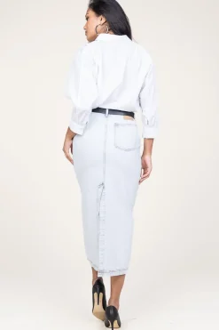 Non-Stretch Denim Skirt Joybird | Blue... | American Vintage | Little Soho